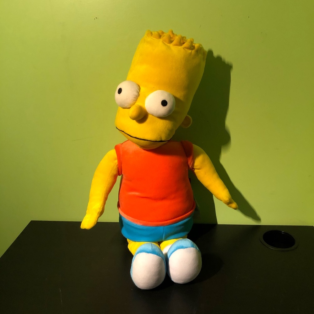 🛹 THE SIMPSONS JUMBO BART SIMPSON PLUSH TOY 27 INCHES 🛹